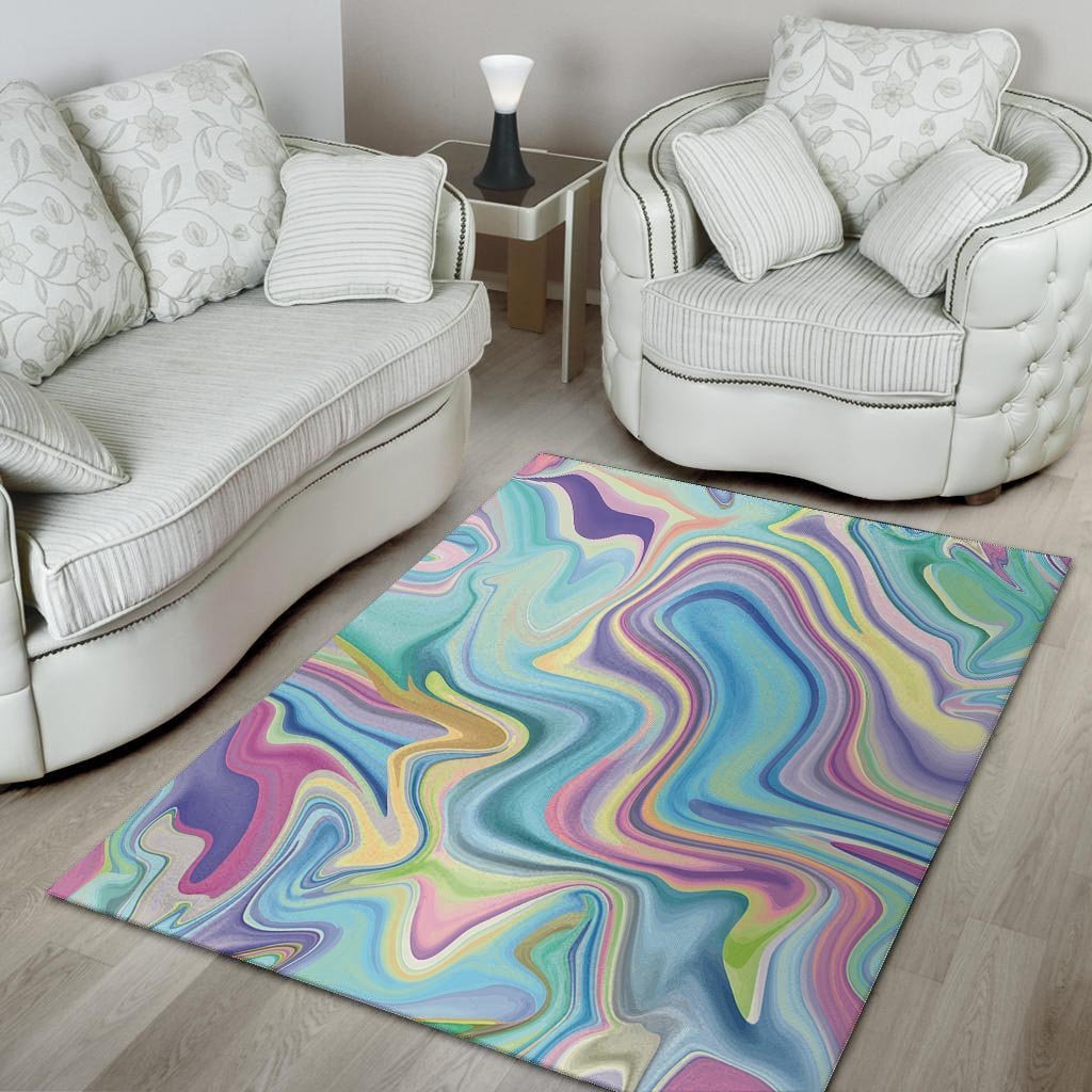 Neon Color Marble Floor Mat-grizzshop
