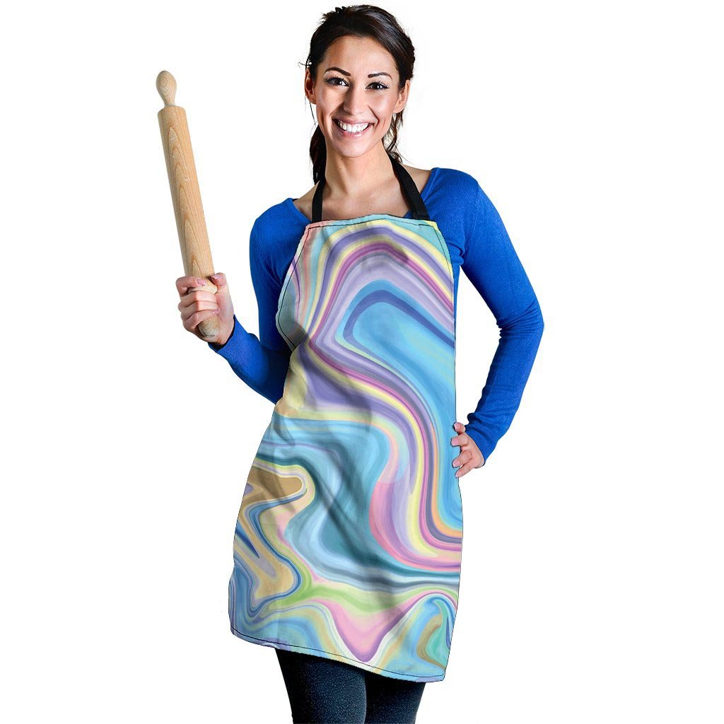Neon Color Marble Women's Apron-grizzshop