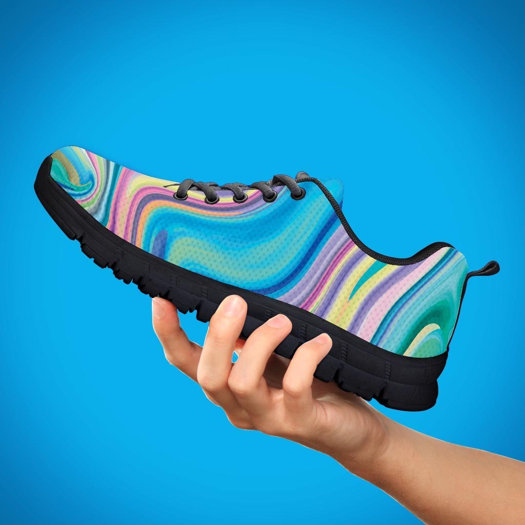 Neon Color Marble Women's Sneakers-grizzshop