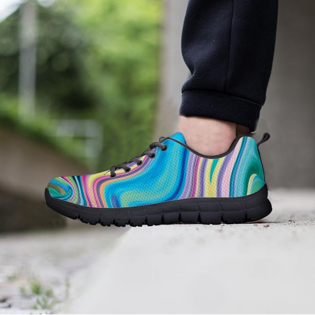 Neon Color Marble Women's Sneakers-grizzshop