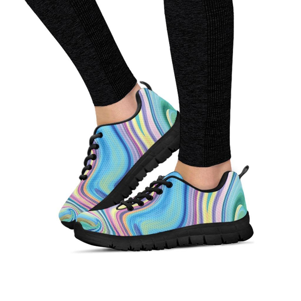 Neon Color Marble Women's Sneakers-grizzshop