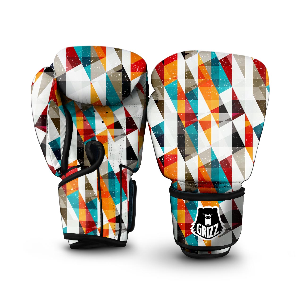 Neon Geometric Boxing Gloves-grizzshop