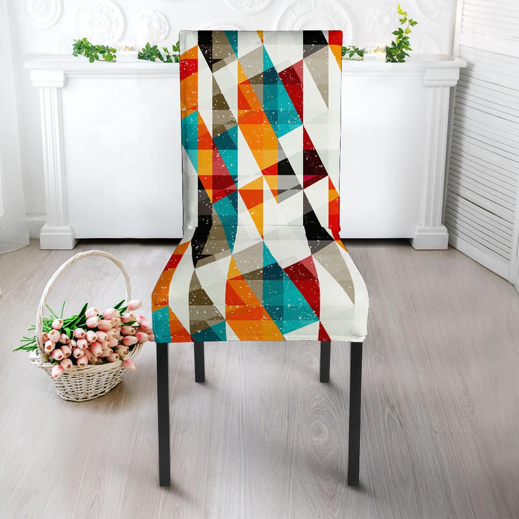 Neon Geometric Chair Cover-grizzshop