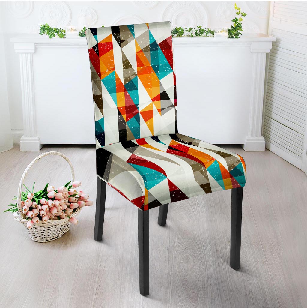 Neon Geometric Chair Cover-grizzshop