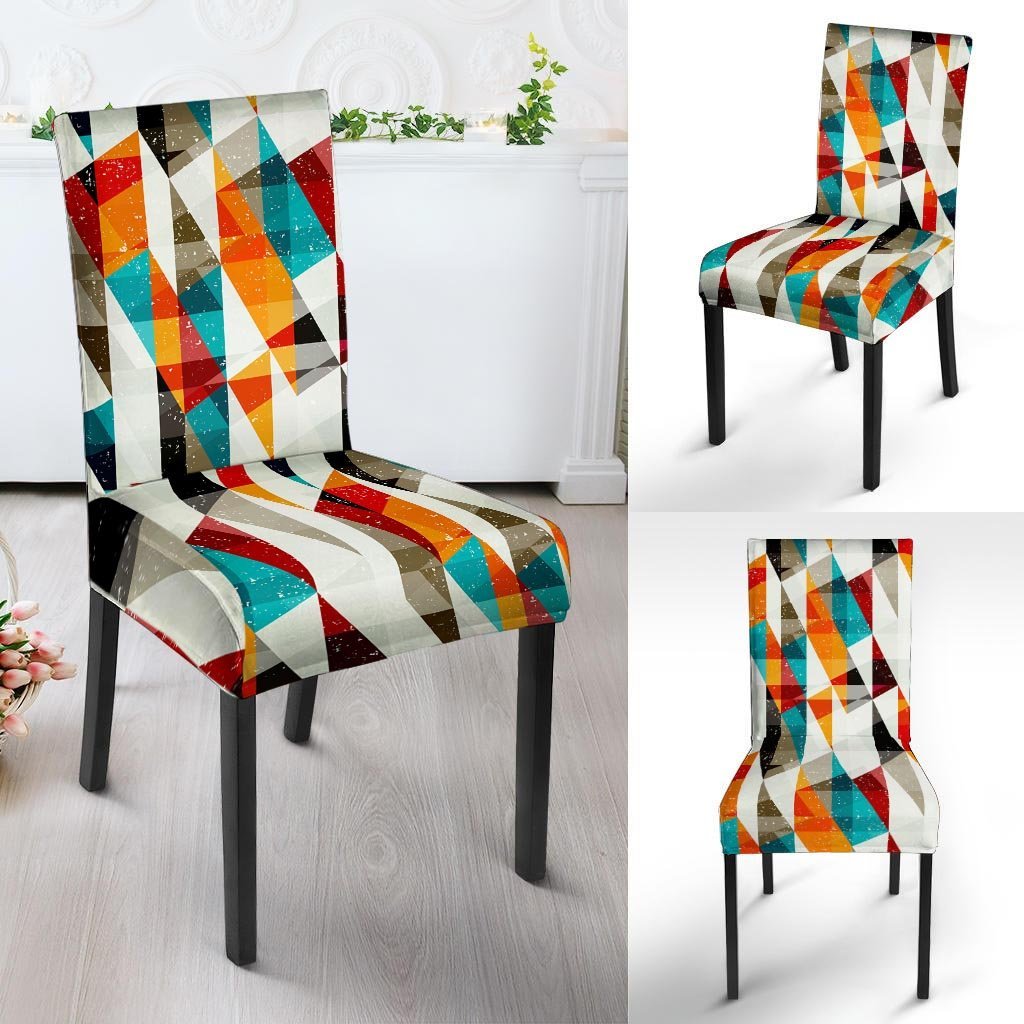 Neon Geometric Chair Cover-grizzshop