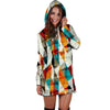 Neon Geometric Hoodie Dress-grizzshop