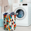 Neon Geometric Laundry Basket-grizzshop