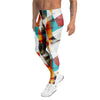 Neon Geometric Men's Leggings-grizzshop