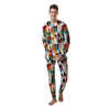 Neon Geometric Men's Pajamas-grizzshop