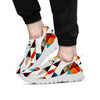 Neon Geometric Men's Sneakers-grizzshop