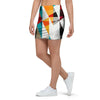 Neon Geometric Mini Skirt-grizzshop