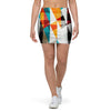 Neon Geometric Mini Skirt-grizzshop