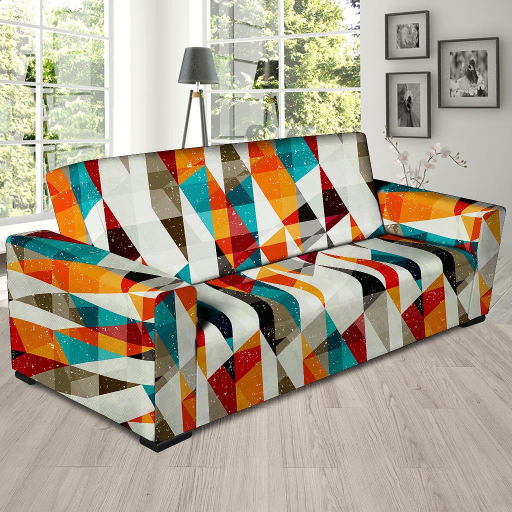 Neon Geometric Sofa Cover-grizzshop