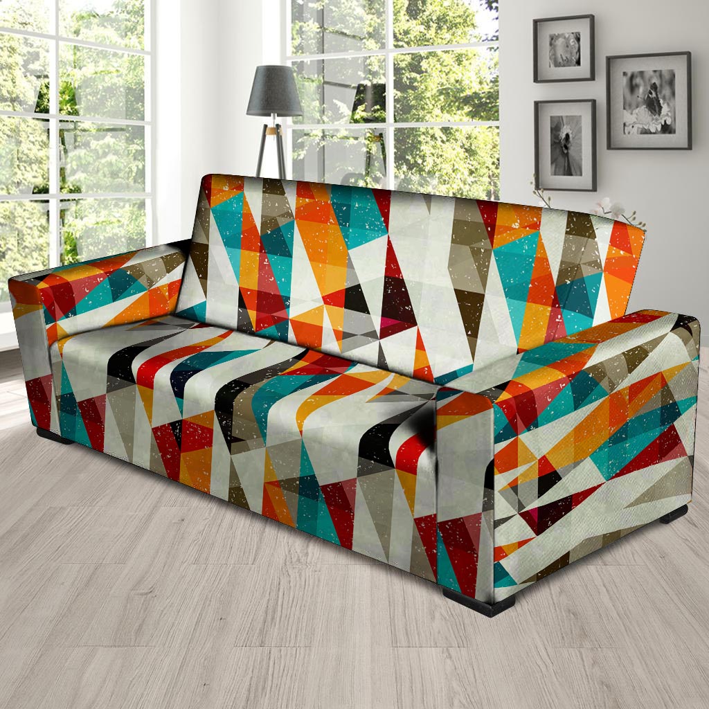 Neon Geometric Sofa Cover-grizzshop