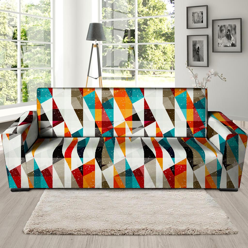 Neon Geometric Sofa Cover-grizzshop