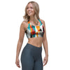 Neon Geometric Sports Bra-grizzshop