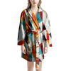 Neon Geometric Women's Robe-grizzshop