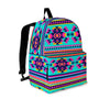 Neon Indian Aztec Abstract Art Print Backpack-grizzshop