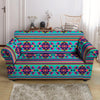 Neon Indian Aztec Abstract Art Print Loveseat Cover-grizzshop