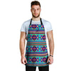 Neon Indian Aztec Abstract Art Print Men's Apron-grizzshop