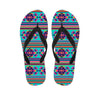 Neon Indian Aztec Abstract Art Print Men's Flip Flops-grizzshop