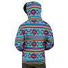 Neon Indian Aztec Abstract Art Print Men's Hoodie-grizzshop