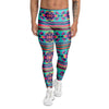 Neon Indian Aztec Abstract Art Print Men's Leggings-grizzshop