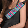 Neon Indian Aztec Abstract Art Print Seat Belt Cover-grizzshop