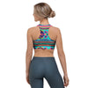 Neon Indian Aztec Abstract Art Print Sports Bra-grizzshop