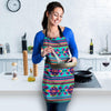 Neon Indian Aztec Abstract Art Print Women's Apron-grizzshop