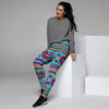 Neon Indian Aztec Abstract Art Print Women's Joggers-grizzshop