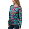 Neon Indian Aztec Abstract Art Print Women's Sweatshirt-grizzshop