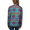 Neon Indian Aztec Abstract Art Print Women's Sweatshirt-grizzshop