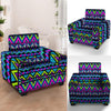 Neon Indian Aztec Doodle Armchair Cover-grizzshop