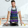 Neon Indian Aztec Doodle Men's Apron-grizzshop