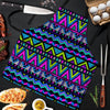 Neon Indian Aztec Doodle Men's Apron-grizzshop