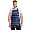 Neon Indian Aztec Doodle Men's Apron-grizzshop