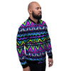 Neon Indian Aztec Doodle Men's Bomber Jacket-grizzshop