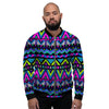 Neon Indian Aztec Doodle Men's Bomber Jacket-grizzshop