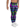 Neon Indian Aztec Doodle Men's Leggings-grizzshop