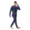 Neon Indian Aztec Doodle Men's Pajamas-grizzshop