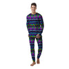 Neon Indian Aztec Doodle Men's Pajamas-grizzshop