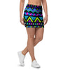 Neon Indian Aztec Doodle Mini Skirt-grizzshop