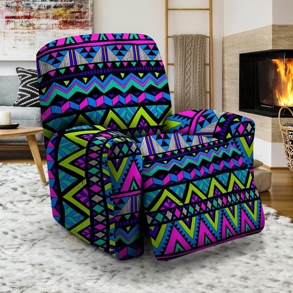 Neon Indian Aztec Doodle Recliner Cover-grizzshop