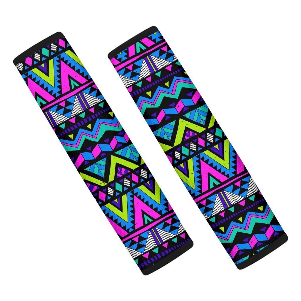 Neon Indian Aztec Doodle Seat Belt Cover-grizzshop