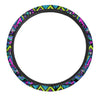 Neon Indian Aztec Doodle Steering Wheel Cover-grizzshop