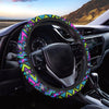 Neon Indian Aztec Doodle Steering Wheel Cover-grizzshop