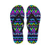 Neon Indian Aztec Doodle Women's Flip Flops-grizzshop