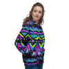 Neon Indian Aztec Doodle Women's Hoodie-grizzshop