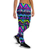 Neon Indian Aztec Doodle Women's Joggers-grizzshop